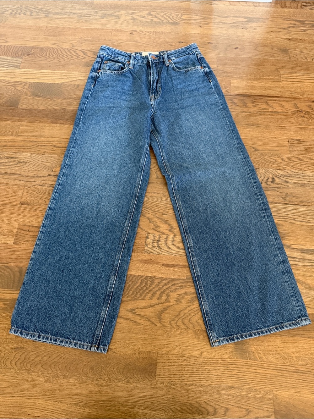Boden Women’s Wide Leg Cropped Jeans - Denim Blue